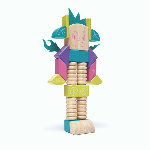 Tegu - Sticky Monsters Beans and Tum Tum 30 Pieces | KidzInc Australia | Online Educational Toy Store