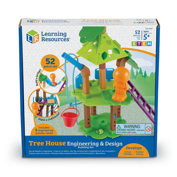 Learning Resources - Tree House Engineering and Design Building STEM Set | KidzInc Australia | Online Educational Toy Store