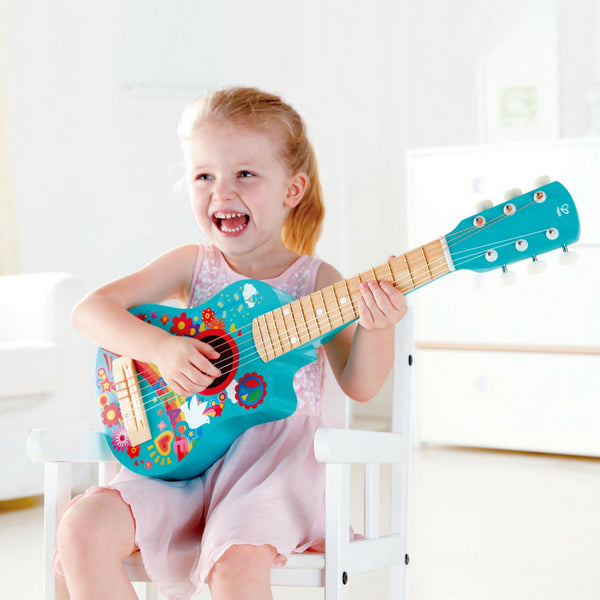 Hape Flower Power Guitar | Wooden Toys | KidzInc Australia Online Toys 1