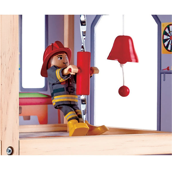 Hape - Fire Station (New Design 2018) | KidzInc Australia | Online Educational Toy Store