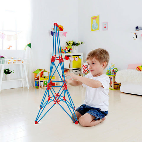 Hape Flexistix Eiffel Tower, STEM Building Set (62 Pieces) | KidzInc Australia | Online Educational Toys