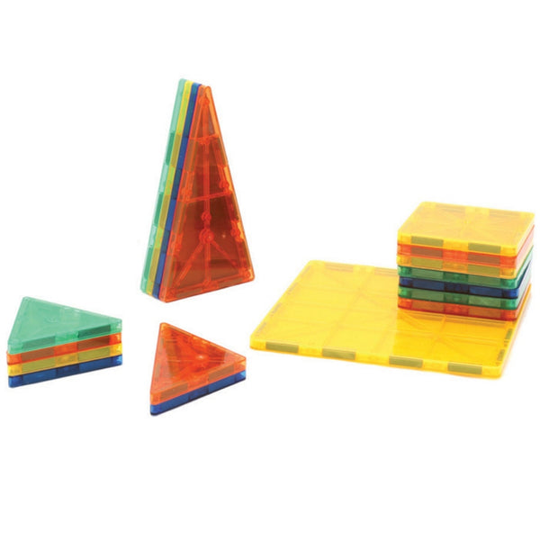 Neopuzzle Magnetic Tiles Clear Colours 155 Pc Set | KidzInc Australia | Online Educational Toys 3