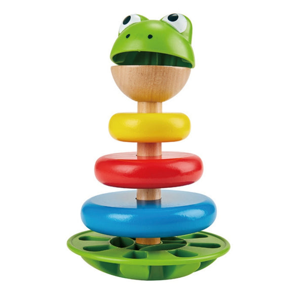 Hape Mr Frog Stacking Rings Stacking Toy| KidzInc Australia | Educational Toys Online