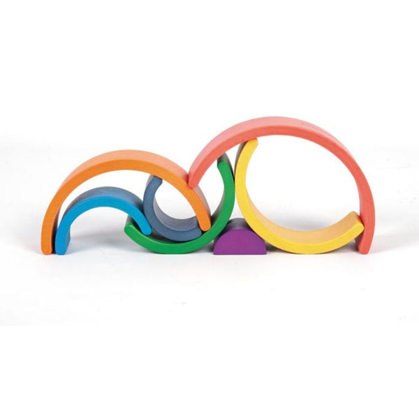 TickiT Rainbow Architect Arches Wooden Blocks | KidzInc Australia | Online Educational Toys 4