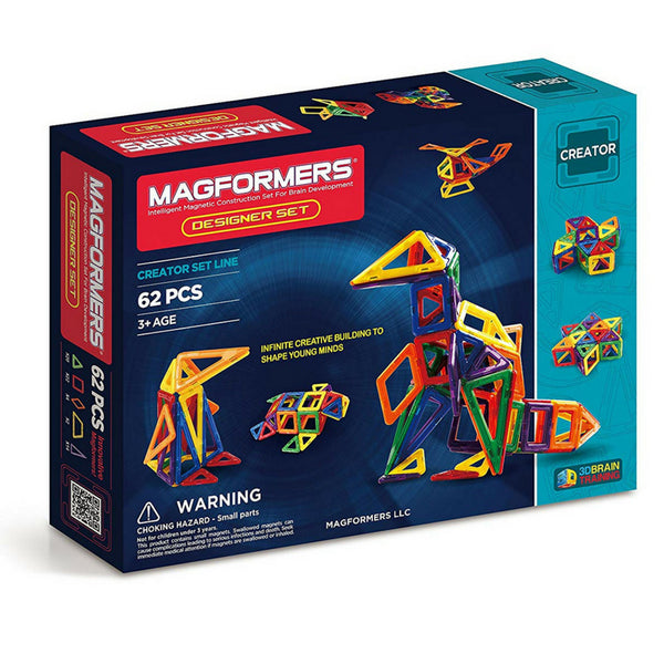 Magformers Creator Designer Set of 62 Pieces | STEM Toys | KidzInc Australia