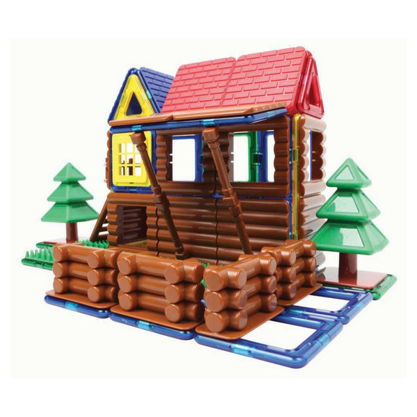 Magformers Log House Set 87 Pieces |Magnetic Construction Toy| KidzInc 5