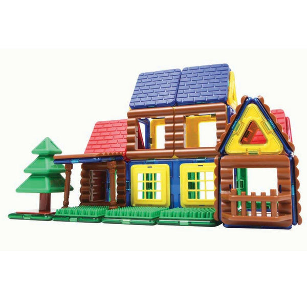 Magformers Log House Set 87 Pieces |Magnetic Construction Toy| KidzInc 2