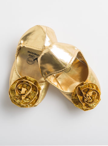 Little Adventures - Gold Princess Shoes | KidzInc Australia | Online Educational Toy Store
