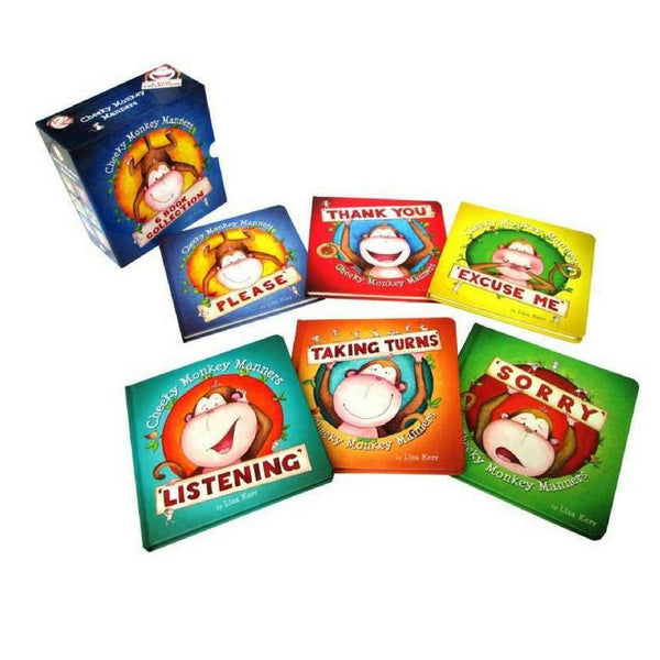 Cheeky Monkey Manners Slipcase of 6 Books | KidzInc Australia | Online Educational Toy Store