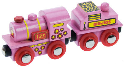 Bigjigs - Pink 123 Engine | KidzInc Australia | Online Educational Toy Store