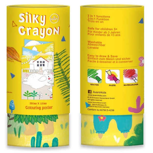 Avenir Silky Crayons Lion | Art Supplies | KidzInc Australia