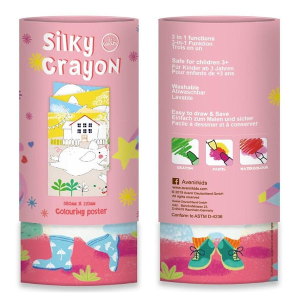 Avenir Silky Crayons Unicorns | Art Supplies for Kids | KidzInc 2