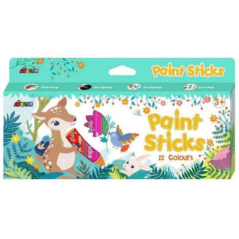 Avenir Paint Sticks 12 Colours | Art Supplies | KidzInc Australia