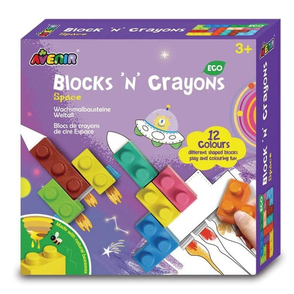 Avenir Blocks N Crayons Space Art Set | KidzInc Australia