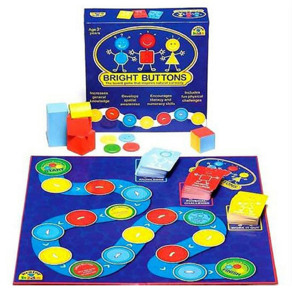 Brainy Kids Bright Buttons Board Game | KidzInc Australia |Online Toys