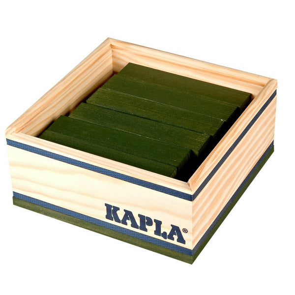 Kapla - Colour Square 40 Piece Wooden Block Set (Assorted Colours) | KidzInc Australia | Online Educational Toy Store