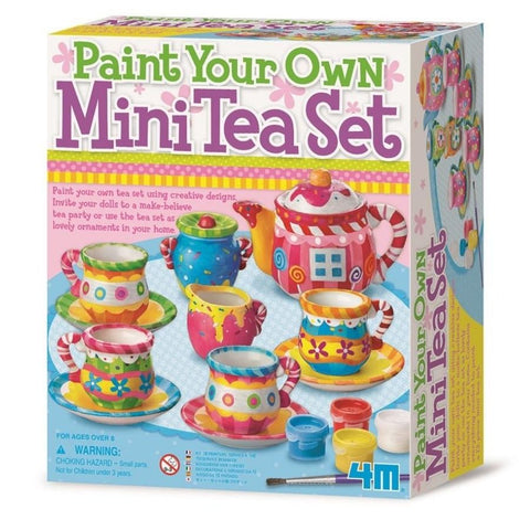 4M Paint Your Own Mini Tea Set | Arts and Craft Kit for Kids | KidzInc Australia | Educational Toys Online
