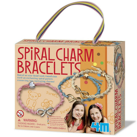 4M - Spiral Charm Bracelets Craft Kit | KidzInc Australia | Online Educational Toy Store