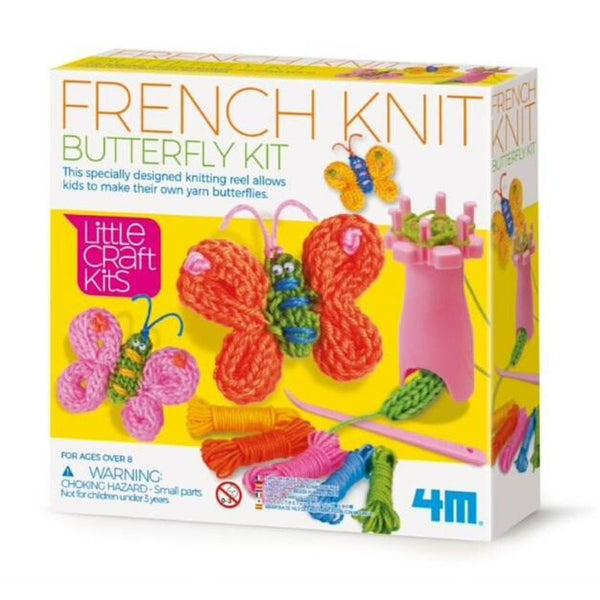 4M Little Craft Kits Spool Knit Butterflies Kit  | KidzInc Australia