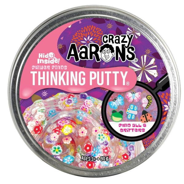 Crazy Aaron's Thinking Putty Hide Inside Flower Finds | KidzInc Australia 2