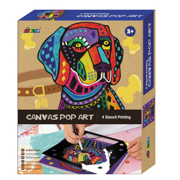 Avenir Canvas Pop Art Dog Design | KidzInc Australia |Educational Toys