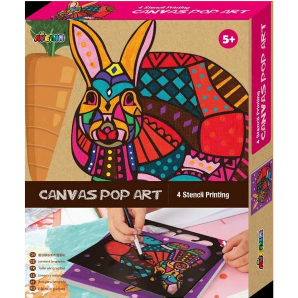 Avenir Canvas Pop Art Rabbit | KidzInc Australia Online Educational Toys