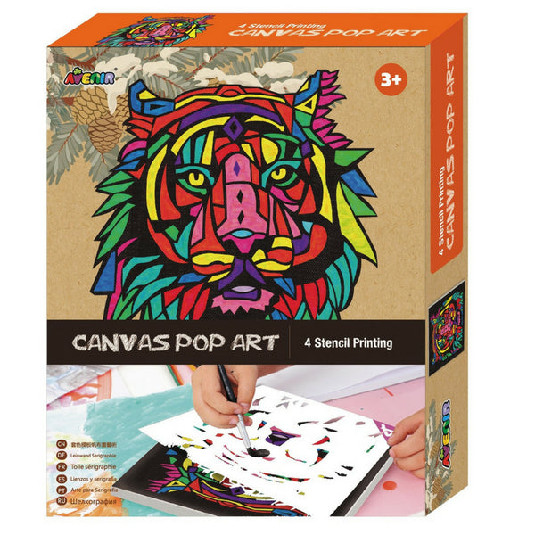 Avenir Canvas Pop Art Lion Design | KidzInc Australia | Online Educational Toys