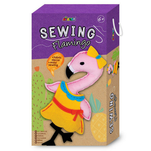 Avenir Sewing Kit Flamingo | KidzInc Australia | Educational Toys
