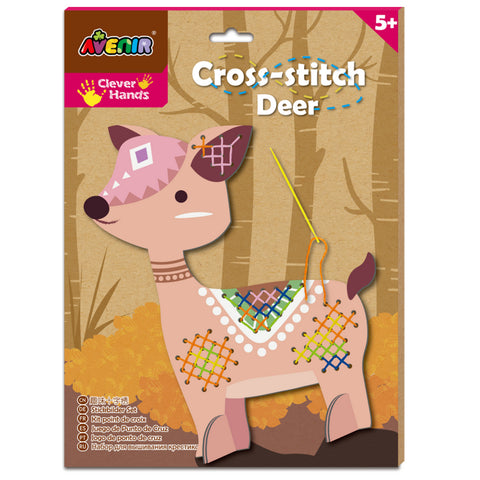 Avenir Cross Stitch Deer Design | KidzInc Australia | Educational Toys