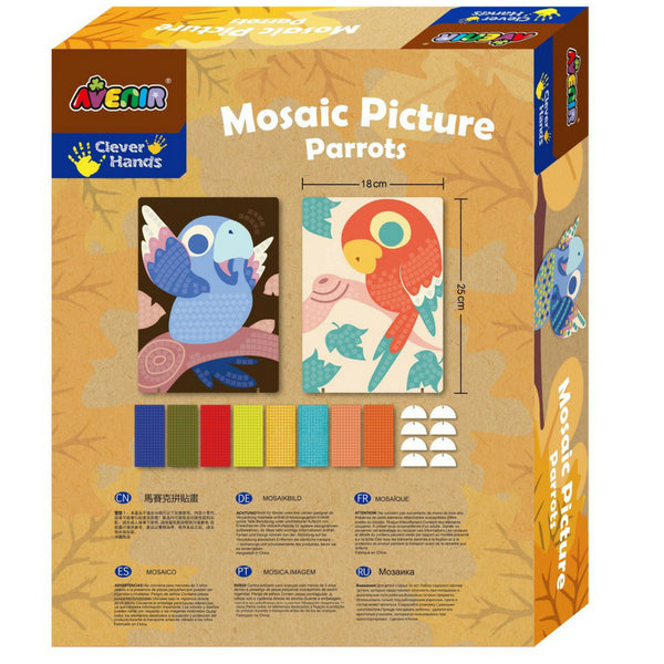 Avenir Mosaic Picture: Parrots | KidzInc Australia |Educational Toys
