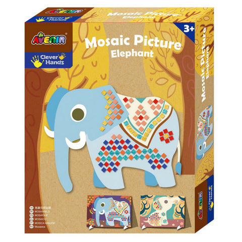 Avenir Mosaic Picture Elephant | KidzInc Australia | Educational Toys