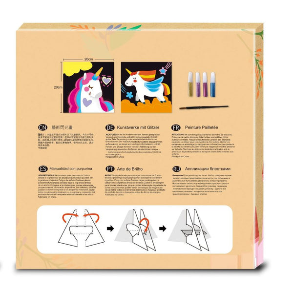 Avenir Glitter Art Unicorn Craft Set | KidzInc Australia | Online Educational Toys 2