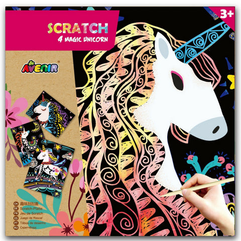 Avenir Scratch Magic Unicorn | KidzInc Australia | Educational Toys