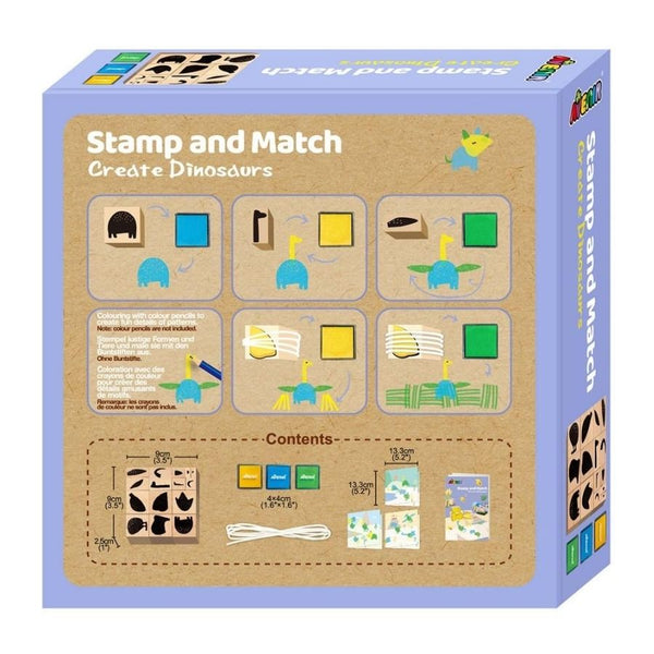 Avenir Stamp & Match Create Dinosaurs | Craft Kits | KidzInc Australia 2