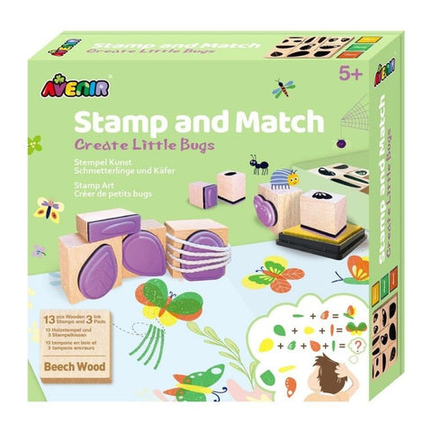Avenir Stamp & Match Create Little Bugs Stamp Kit | KidzInc Australia 1