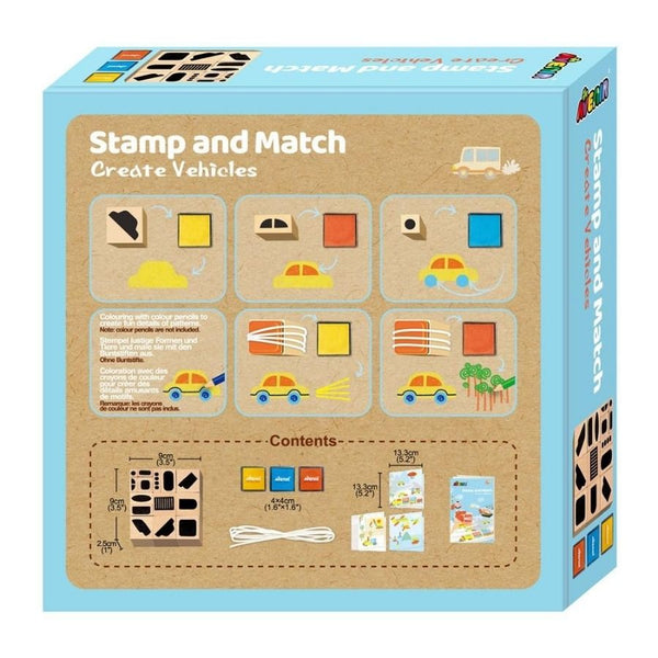 Avenir Stamp & Match Create Vehicles Stamp Set | KidzInc Australia 2
