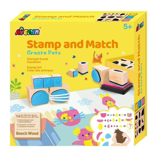 Avenir Stamp and Match Create Pet | KidzInc Australia Educational Toys