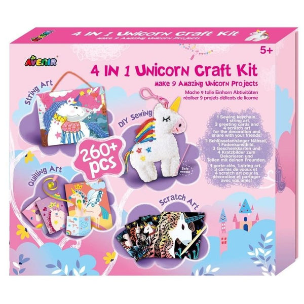 Avenir 4 in 1 Unicorn Craft Kit | KidzInc Australia | Educational Toys