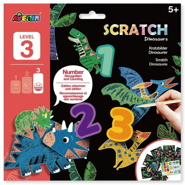 Avenir Scratch Art Dinosaurs | Arts & Craft for Kids | KidzInc Australia