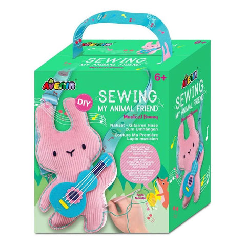 Avenir Sewing My Animal Friend Musical Bunny | Sewing Kits | KidzInc