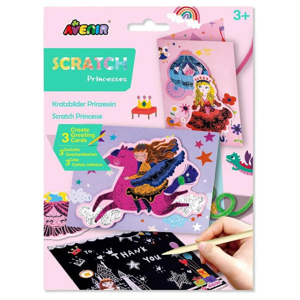 Avenir Scratch Greeting Card Princess | Scratch Art for Kids | KidzInc Australia