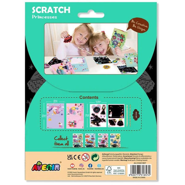 Avenir Scratch Greeting Card Princess | Scratch Art for Kids | KidzInc 2