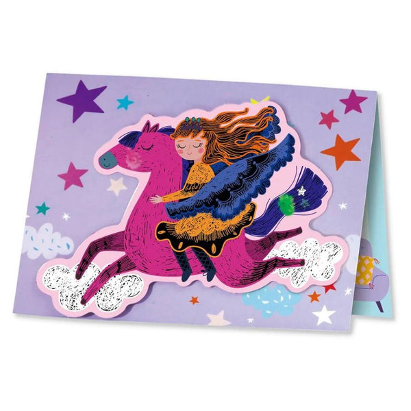 Avenir Scratch Greeting Card Princess | Scratch Art for Kids | KidzInc 3