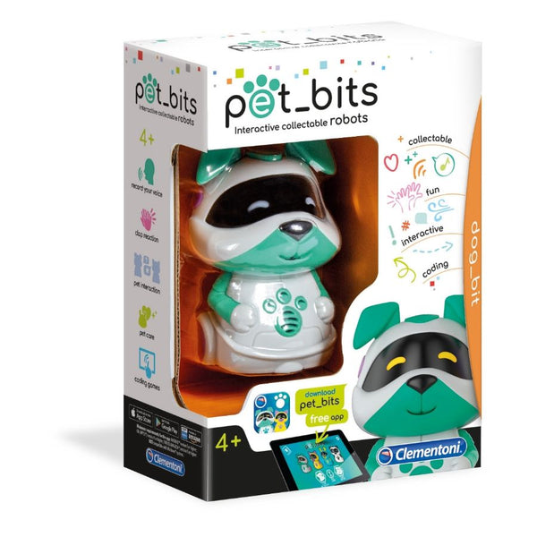 Clementoni Pet_Bits Dog Robot Pet | KidzInc Australia Educational Toys