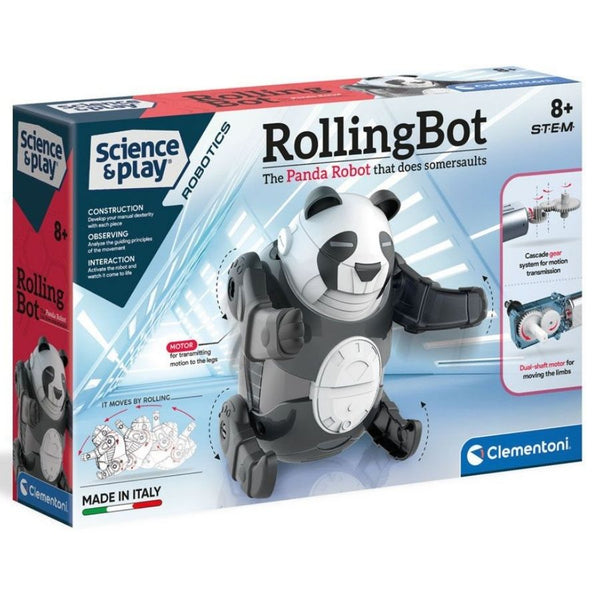Clementoni Science & Play Rolling Bot Panda Robot | Robotics | KidzInc Australia