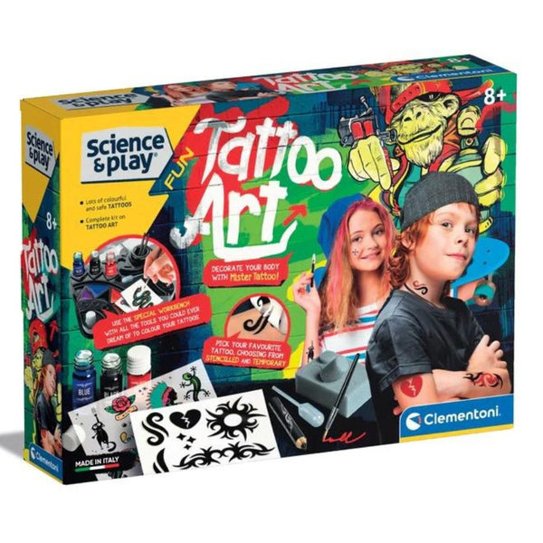 Clementoni Science and Play Fun Tattoo Art | KidzInc Australia 