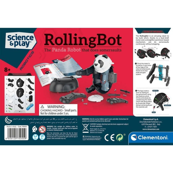 Clementoni Science & Play Rolling Bot Panda Robot | Robotics | KidzInc Australia 3