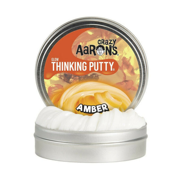 Crazy Aaron's Thinking Putty - Glow-in-the-Dark: Amber | KidzInc Australia | Online Educational Toy Store