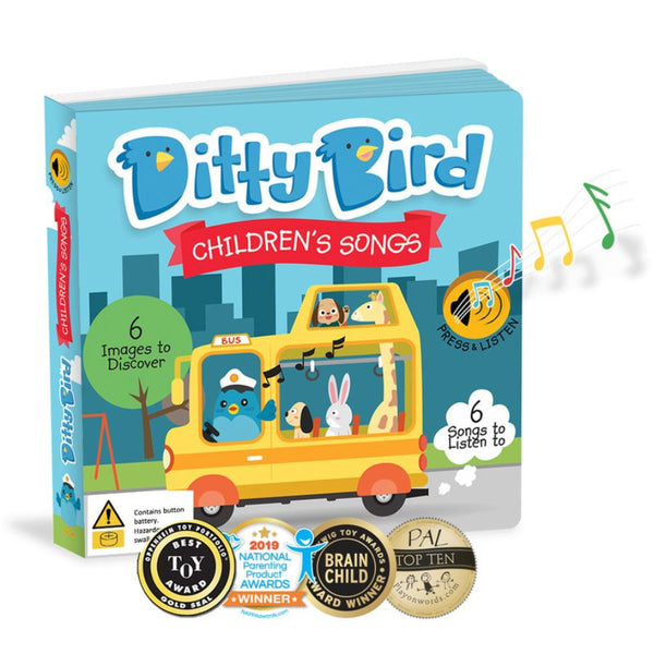 Ditty Bird Children's Songs Board Book | KidzInc Australia Toys Online