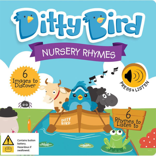 Ditty Bird Nursery Rhymes Board Book for Babies and Toddlers | KidzInc Australia 2